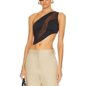 Revolve OW One-Shoulder Black Top